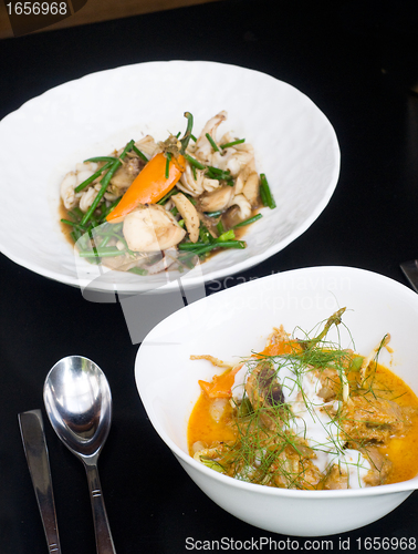 Image of Thai food, yellow curry