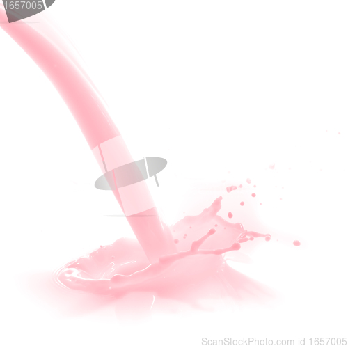 Image of strawberry milk splash
