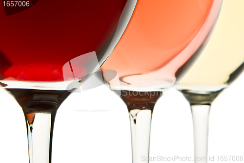 Image of three wine glasses