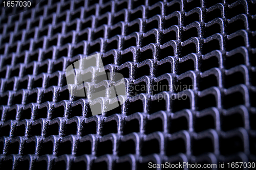 Image of abstract metallic grid