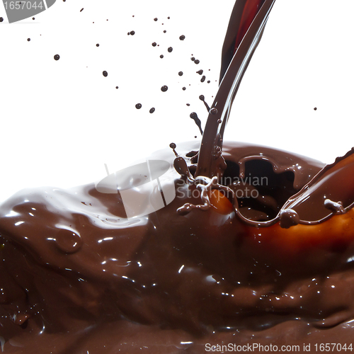 Image of pouring chocolate