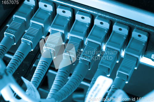 Image of optic fiber hub