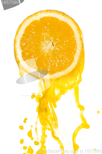 Image of orange juice splash