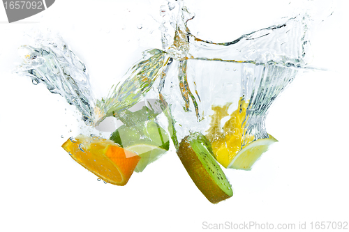 Image of fruit splashing