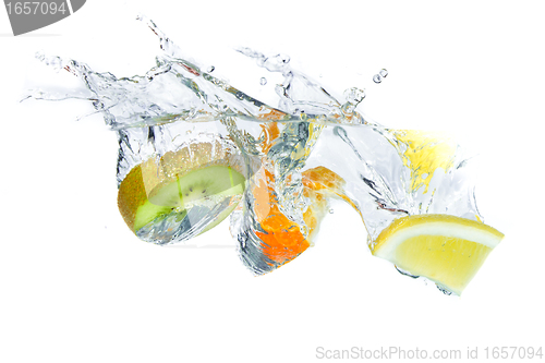 Image of fruit splashing