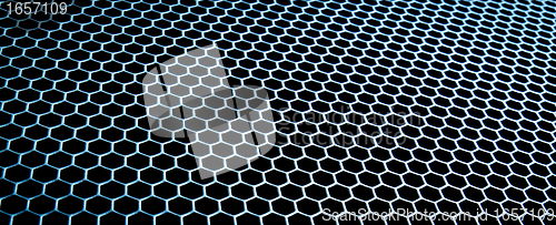 Image of abstract metallic grid