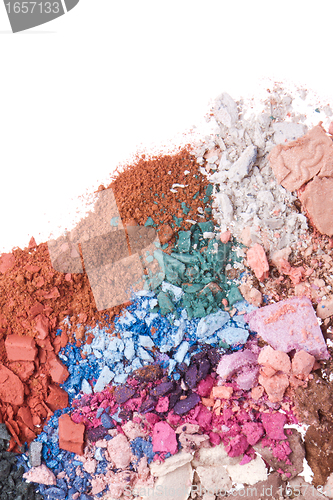 Image of crushed eyeshadows