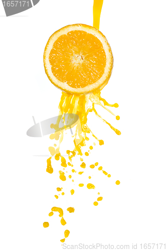 Image of orange juice splash