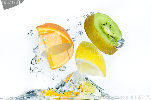 Image of fruit splashing