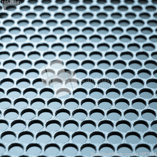 Image of abstract metallic grid