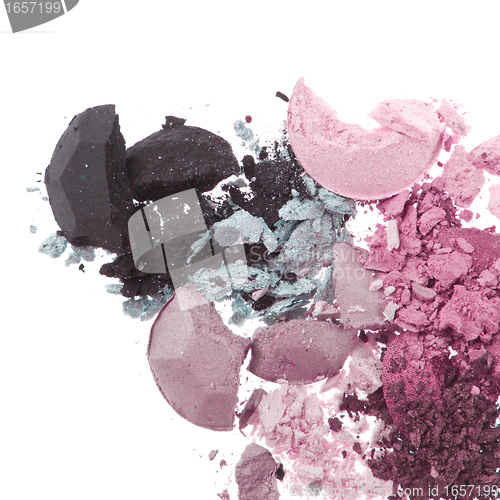 Image of multicolored crushed eyeshadows