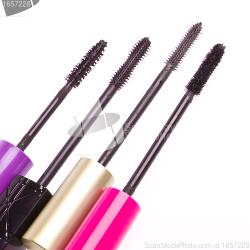 Image of mascara set isolated