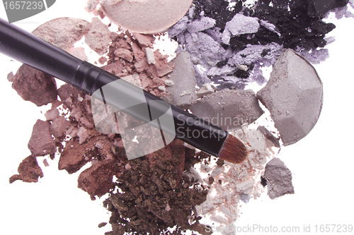 Image of multicolored crushed eyeshadows