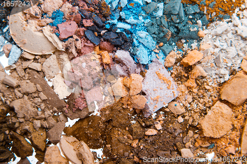 Image of crushed eyeshadows