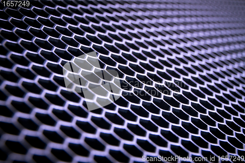 Image of abstract metallic grid