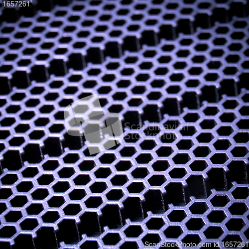 Image of abstract metallic grid