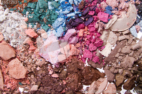 Image of crushed eyeshadows