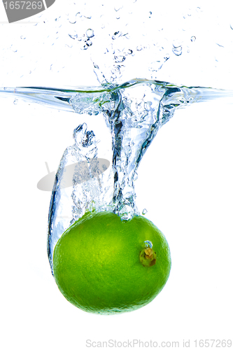 Image of lime splashing