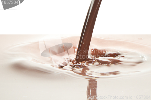 Image of pouring chocolate