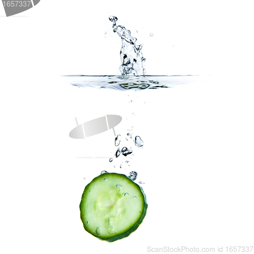 Image of cucumber in water