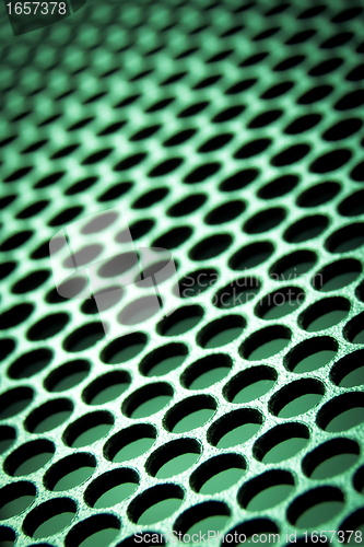 Image of abstract metallic grid