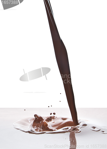 Image of pouring chocolate