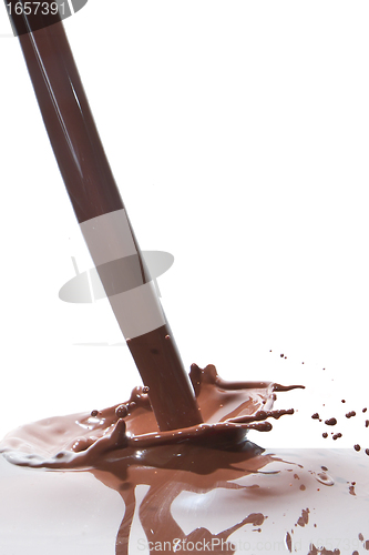 Image of pouring chocolate