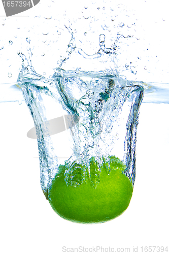 Image of lime splashing