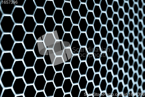 Image of abstract metallic grid