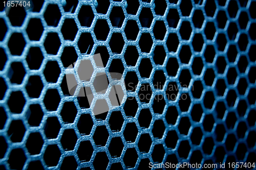 Image of abstract metallic grid