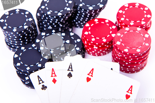 Image of playing cards and poker chips