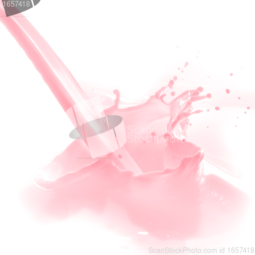 Image of strawberry milk splash