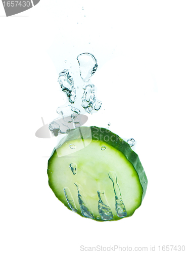 Image of cucumber in water