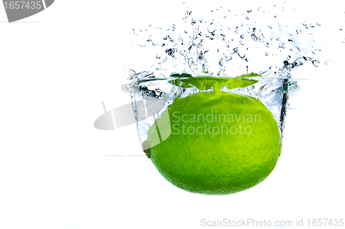 Image of lime splashing