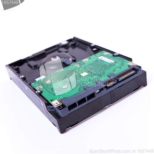 Image of serial ATA hard drive isolated