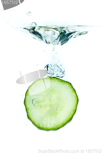 Image of cucumber in water