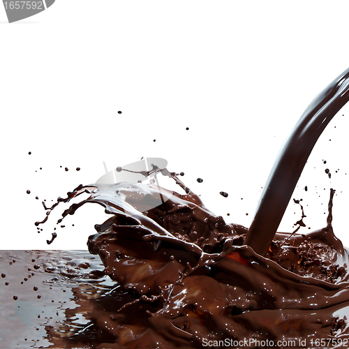 Image of pouring chocolate