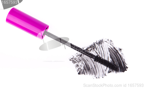 Image of black mascara stroke