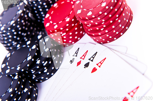 Image of playing cards and poker chips