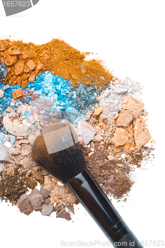 Image of set of multicolor crushed eyeshadows