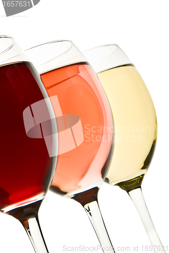 Image of three wine glasses