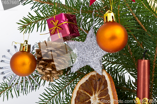 Image of Christmas tree decorated