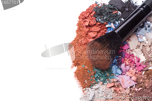 Image of set of multicolor crushed eyeshadows