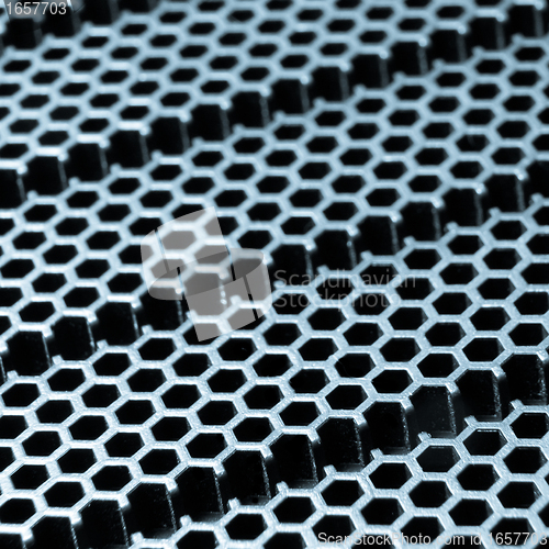Image of abstract metallic grid