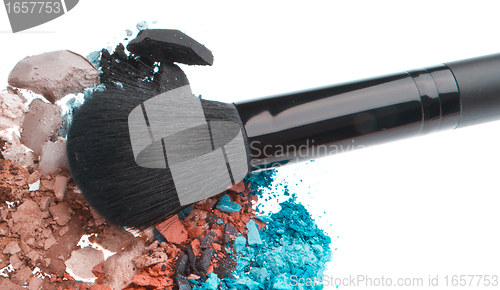 Image of set of multicolor crushed eyeshadows