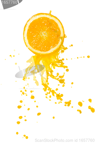 Image of orange juice splash