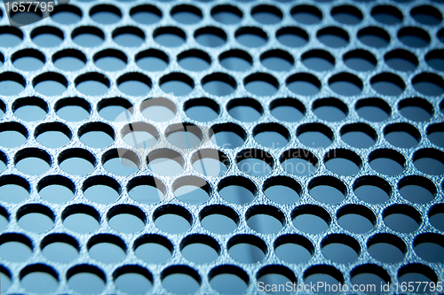 Image of abstract metallic grid