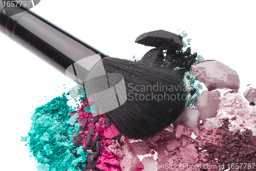 Image of set of multicolor crushed eyeshadows