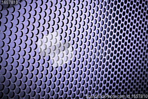 Image of abstract metallic grid