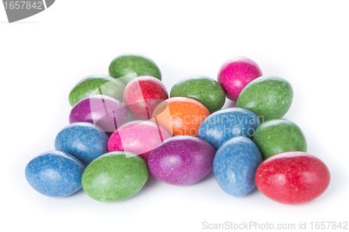 Image of easter eggs isolated